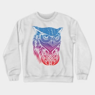 Rainbow Owl Crewneck Sweatshirt